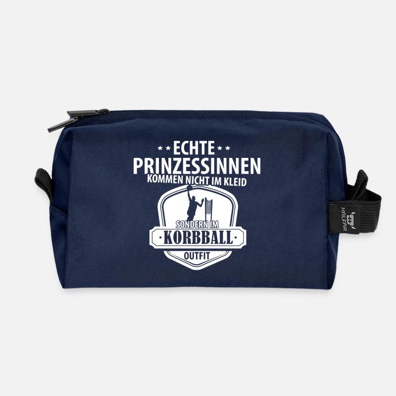 Prinzessin Korbball - Recycelte Kulturtasche - Navy