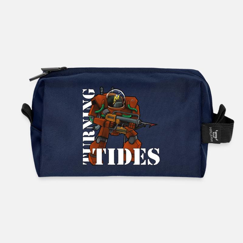 Turning Tides - Recycled Toiletry Zip Bag - navy