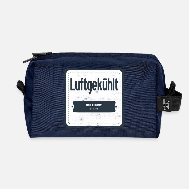 Luftgekühlt Made in Germany USED LOOK - Recycelte Kulturtasche - Navy