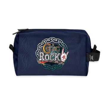 Celtic rock - Trousse de toilette en tissu recyclé - marine - Devant