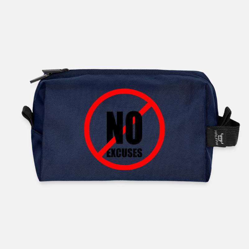 No excuses - Recycelte Kulturtasche - Navy