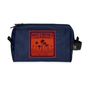 Santa Monica Vintage Design – LA Vibes - Recycelte Kulturtasche - Navy - Vorne