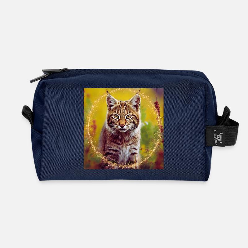 Magic Wildlife - Recycled Toiletry Zip Bag - navy