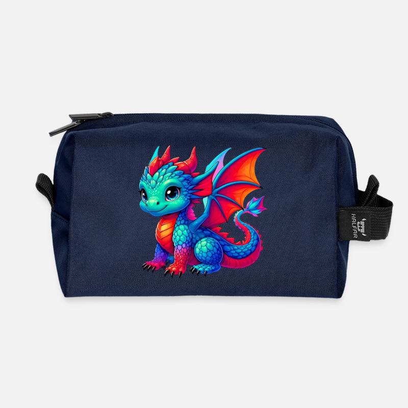 Drache - Recycelte Kulturtasche - Navy