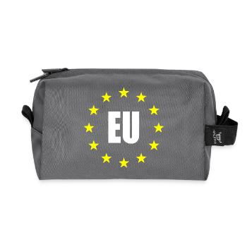 UE - Europe - Trousse de toilette en tissu recyclé - anthracite - Devant