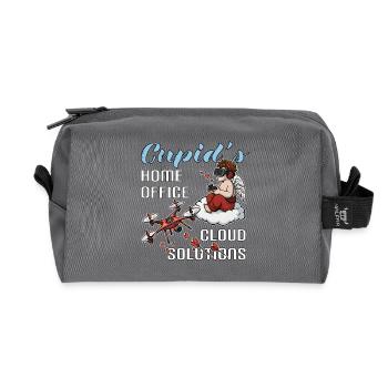 Cupidon Home Office Saint-Valentin - Trousse de toilette en tissu recyclé - anthracite - Devant
