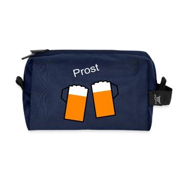 Biergläser Prost Bierglas - Recycelte Kulturtasche - Navy - Vorne