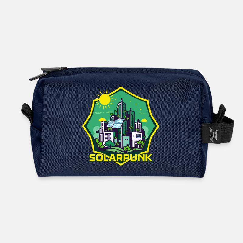 Solarpunk - Recycelte Kulturtasche - Navy
