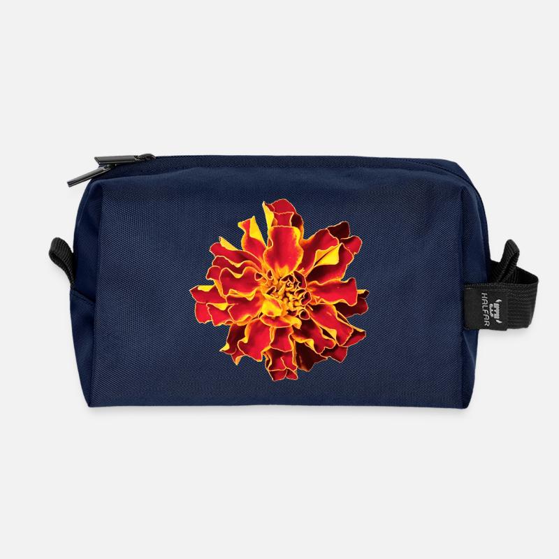 Tagetes - Recycled Toiletry Zip Bag - navy