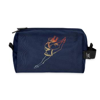 Fille de pom-pom girls vintage - Trousse de toilette en tissu recyclé - marine - Devant