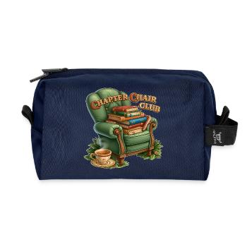 Chapter Chair Club - Recycled Toiletry Zip Bag - navy - Front