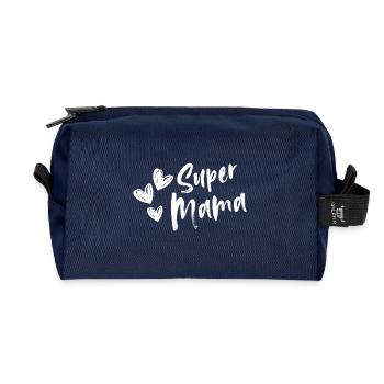 SuperMAMA - Recycelte Kulturtasche - Navy - Vorne