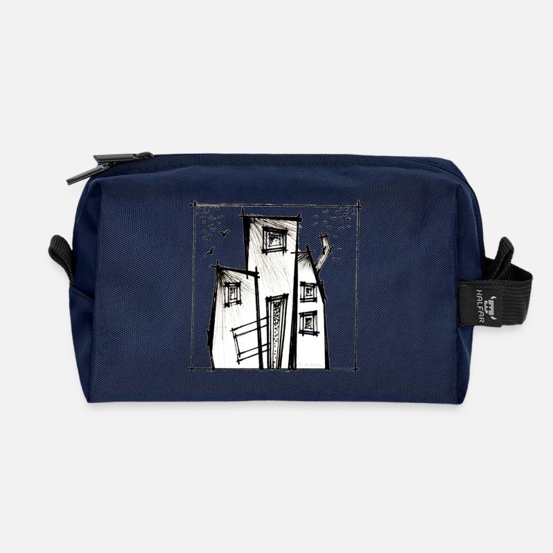 Hut - Recycled Toiletry Zip Bag - navy