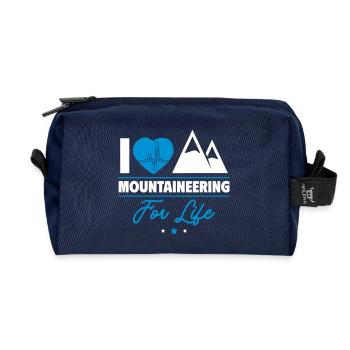 I Love Mountaineering – Made for Life - Recycled Toiletry Zip Bag - navy - Front