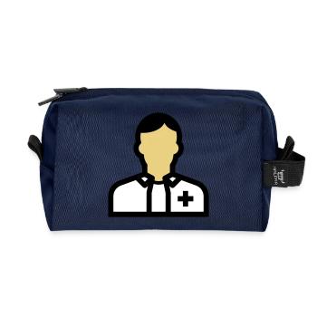 Pflegepersonal, Krankenpfleger, Pfleger, Arzt, - Recycelte Kulturtasche - Navy - Vorne