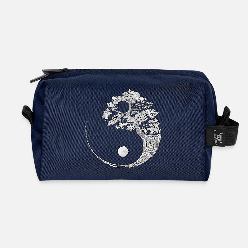 Yin Yang - Recycelte Kulturtasche - Navy