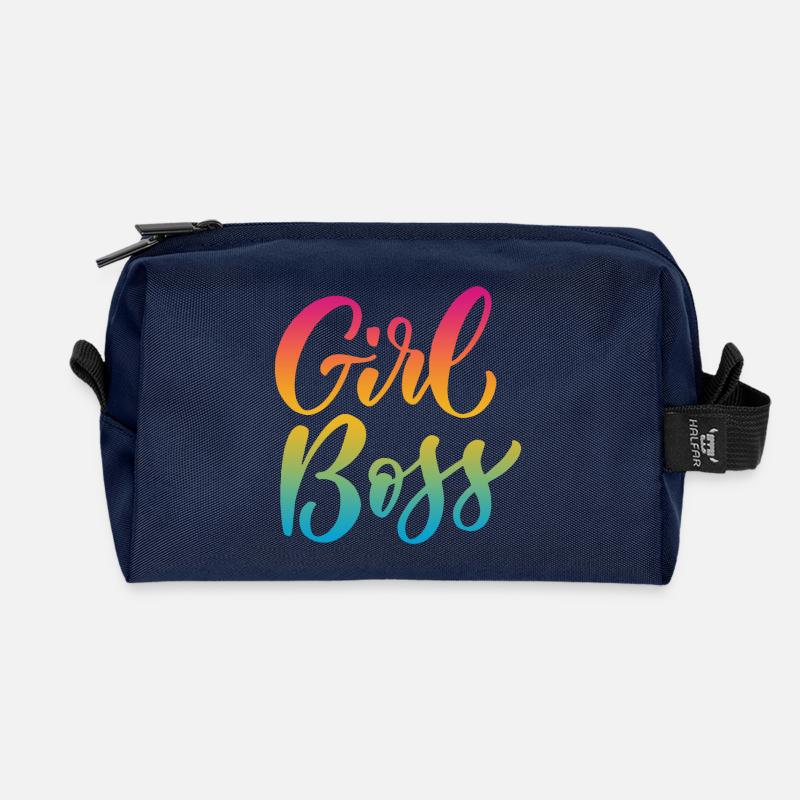 Mädchen - Recycelte Kulturtasche - Navy