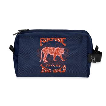 FORTUNE FAVORS THE BOLD - Recycled Toiletry Zip Bag - navy - Front