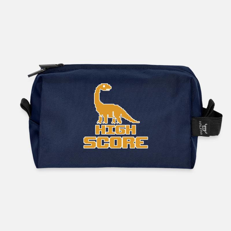 HIGH SCORE - Recycled Toiletry Zip Bag - navy