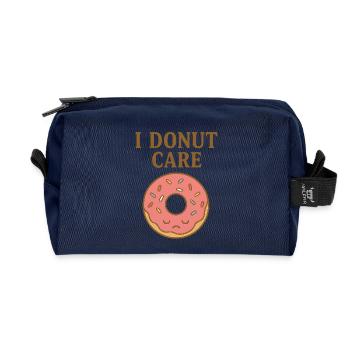 Ich kümmere mich um Donuts - Recycelte Kulturtasche - Navy - Vorne