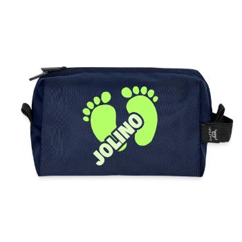 Geburt Jolino - Recycelte Kulturtasche - Navy - Vorne