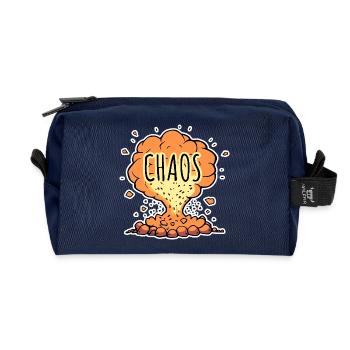 Absolutes CHAOS! - Recycelte Kulturtasche - Navy - Vorne