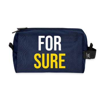 AUF JEDEN Fall — Viraler Humor - Recycelte Kulturtasche - Navy - Vorne