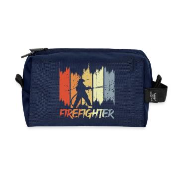 Fire Brigade Retro Look - Recycled Toiletry Zip Bag - navy - Front