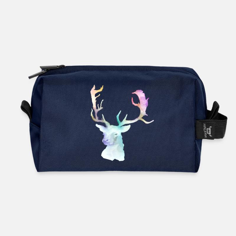 Hirsch - Recycelte Kulturtasche - Navy