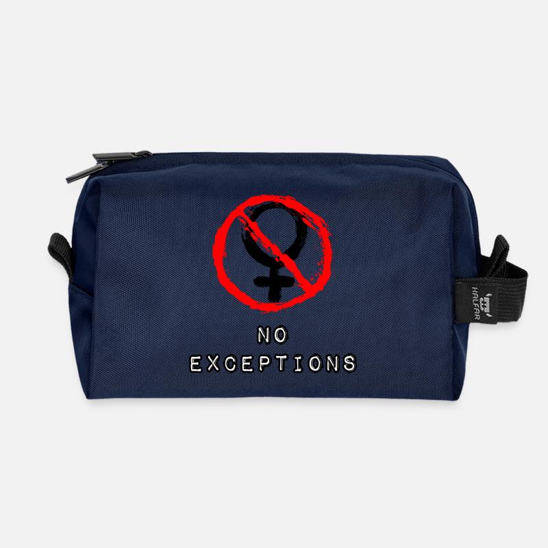 Keine Mädchen erlaubt - Recycelte Kulturtasche - Navy