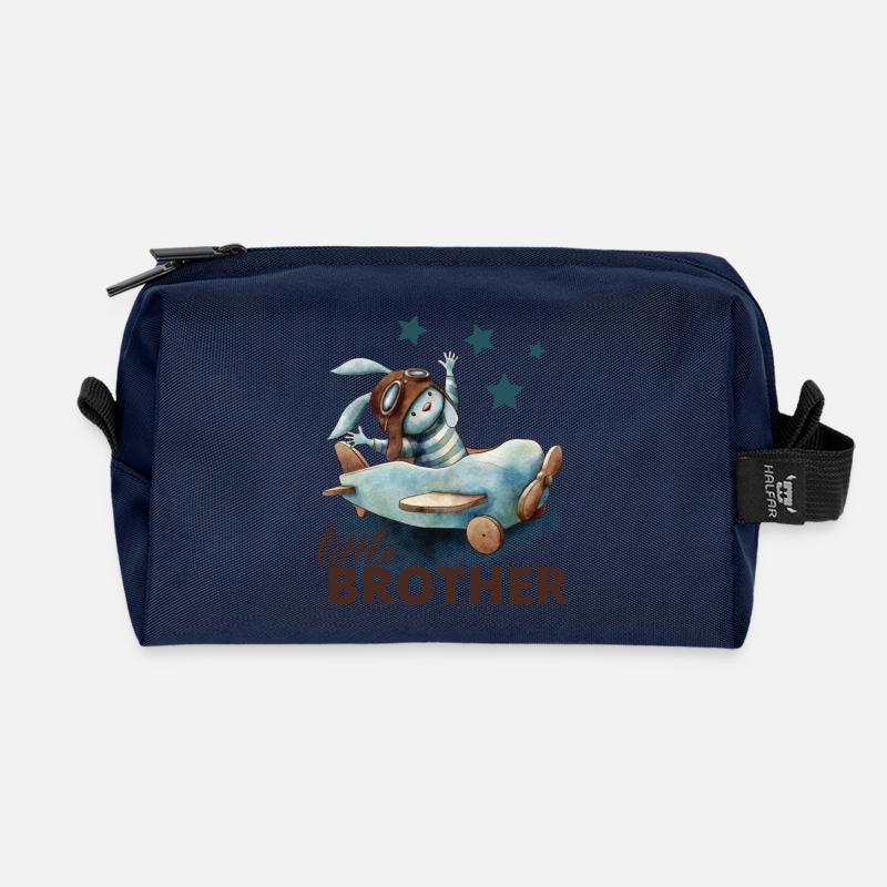 Kleiner Bruder - Recycelte Kulturtasche - Navy