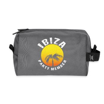 MEMBRES DU PARTI IBIZA - Trousse de toilette en tissu recyclé - anthracite - Devant