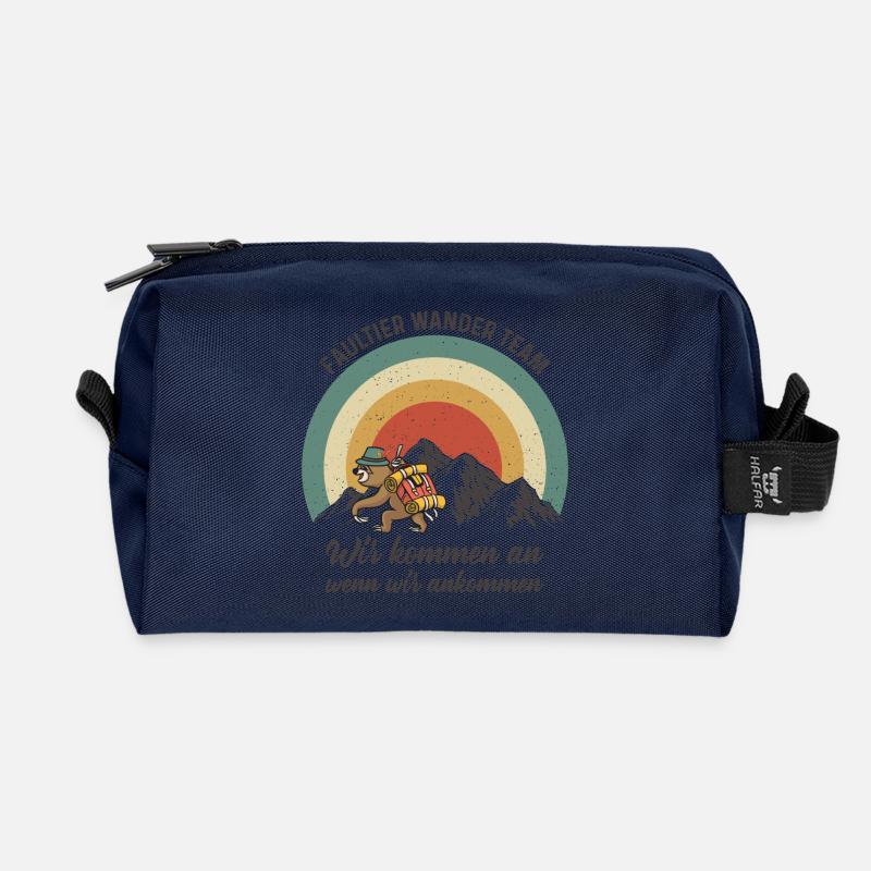 Wandern - Recycelte Kulturtasche - Navy