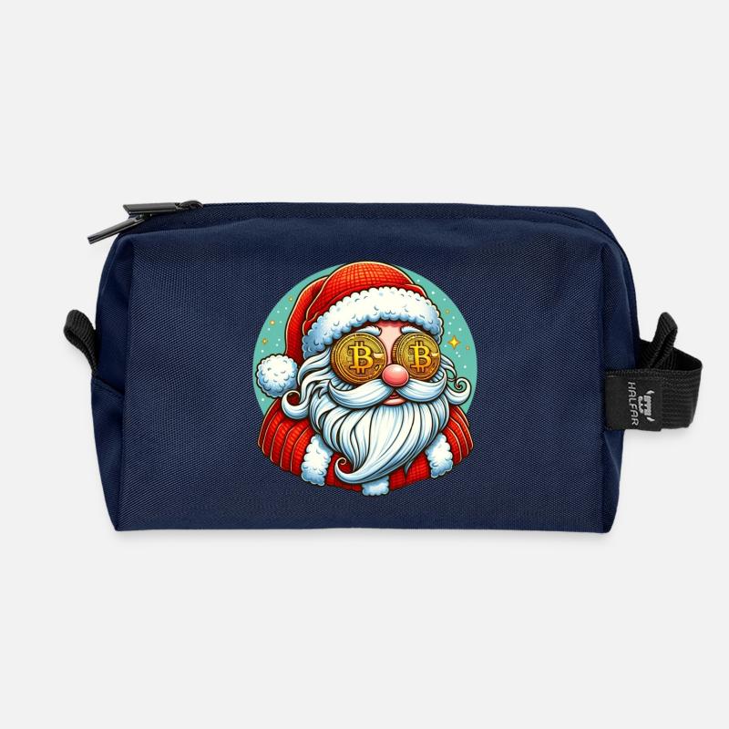Crypto Santa - Recycelte Kulturtasche - Navy