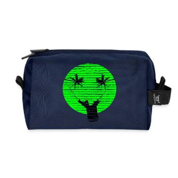 SMILEY VACANCES - Trousse de toilette en tissu recyclé - marine - Devant