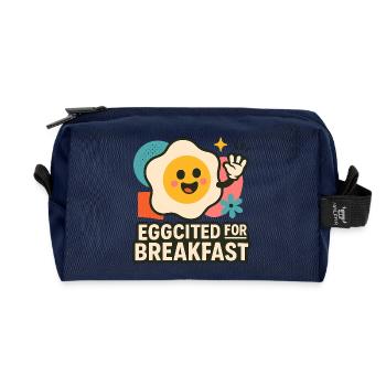 Pure breakfast pleasure - Recycled Toiletry Zip Bag - navy - Front