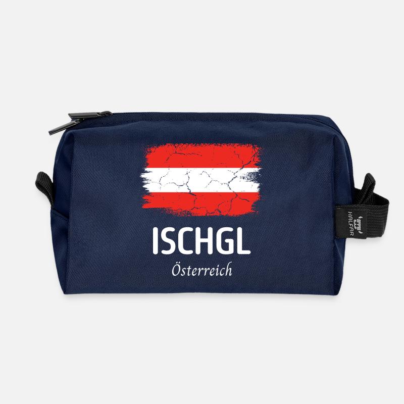 Ischgl - Recycelte Kulturtasche - Navy