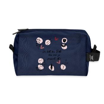 You are the best - Recycled Toiletry Zip Bag - navy - Front
