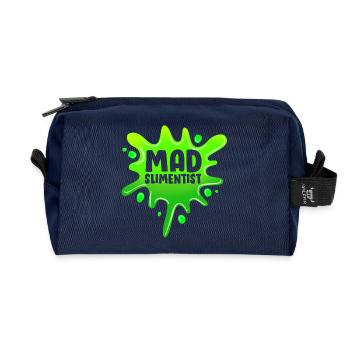 Slimy Slime Slime - Recycled Toiletry Zip Bag - navy - Front