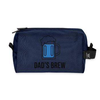 Les papas cool braquent Verre de bière Papa - Trousse de toilette en tissu recyclé - marine - Devant
