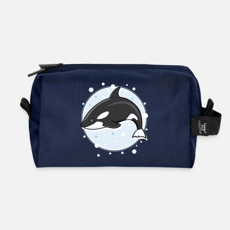 Orque - Trousse de toilette en tissu recyclé - marine