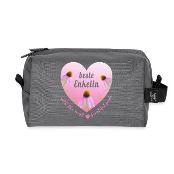 meilleure petite-fille - Trousse de toilette en tissu recyclé - anthracite - Devant