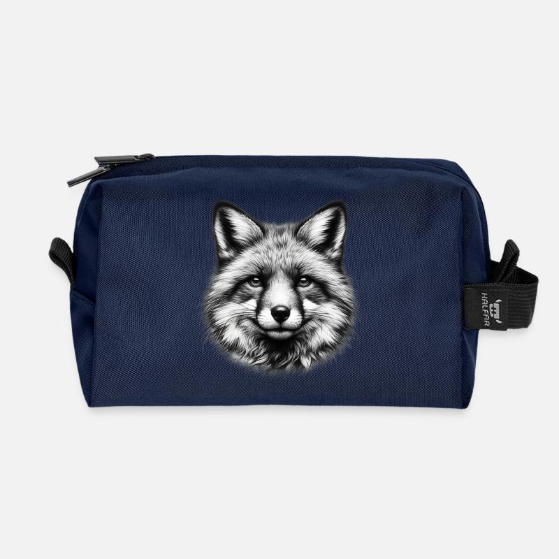 Fuchs - Recycelte Kulturtasche - Navy