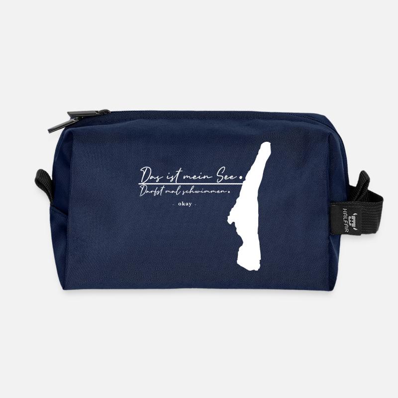 Das ist mein See! // Starnberger See - Liebe - Recycelte Kulturtasche - Navy