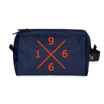 1966 Football Fan Berlin Hoodie, Bag, Apron - Recycled Toiletry Zip Bag - navy - Front