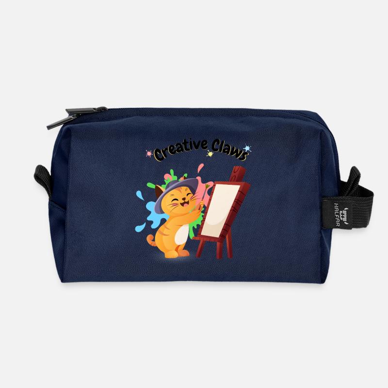 creative_claws - Recycelte Kulturtasche - Navy