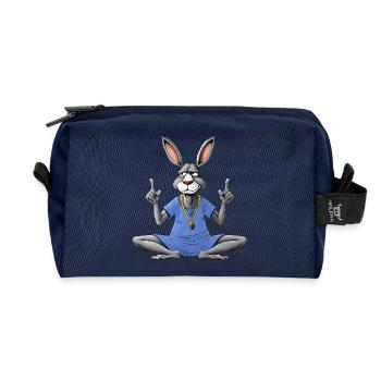 Donkey Yoga - Recycled Toiletry Zip Bag - navy - Front