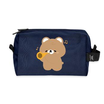 Sérénade de la trompette de l’ours - Trousse de toilette en tissu recyclé - marine - Devant