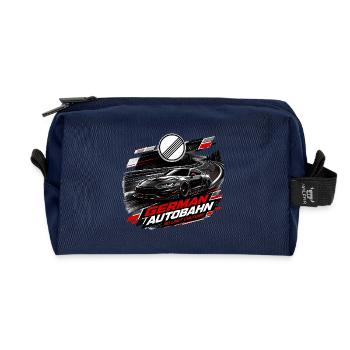 German Autobahn No Limit - Recycelte Kulturtasche - Navy - Vorne