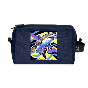 Hai - Recycelte Kulturtasche - Navy - Vorne